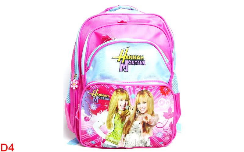 BNWT Girls Disney Hannah Montana Miley Cyrus Backpack School Travelling
